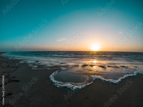Beautiful sunset at the ocean
