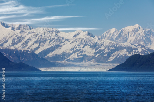 Panoramic view on the Hubbard Glacier, Alaska