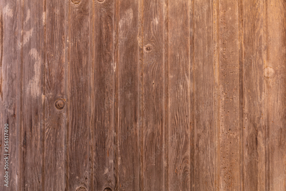 Vintage natural wood background, texture, wooden brown board