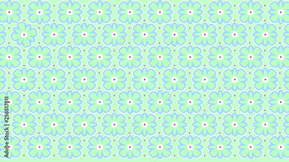 Seamless loop kaleidoscope pattern. Abstract multicolored motion geometric background. Seamless loop kaleidoscope pattern. Abstract multicolored motion geometric background.