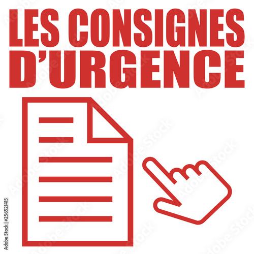 Logo les consignes d'urgence.