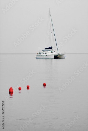 Obraz na płótnie catamarano w salonie
