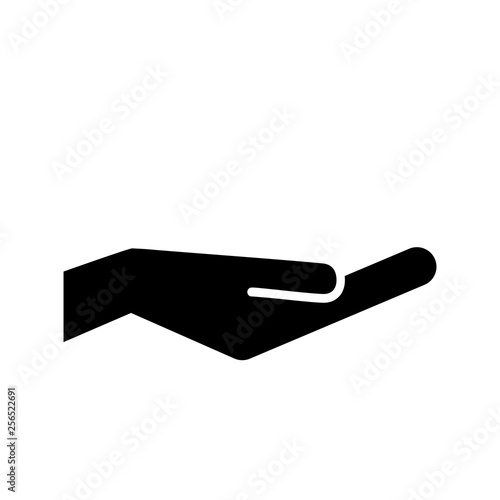 Hand holding icon. Vector t...