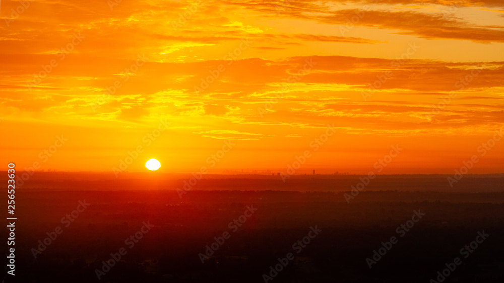 Sunrise over Penrith Lakes / Western Sydney