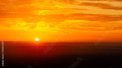 Sunrise over Penrith Lakes   Western Sydney