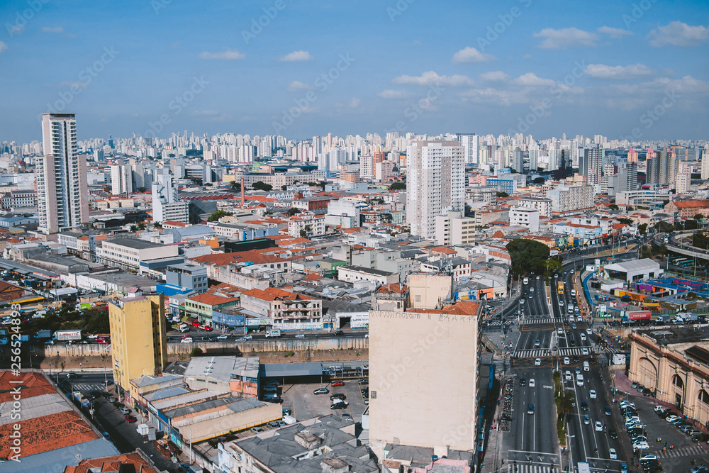 Obraz premium aerial view of the city