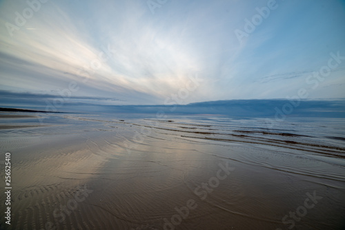 calm morning in summer on the sea beach