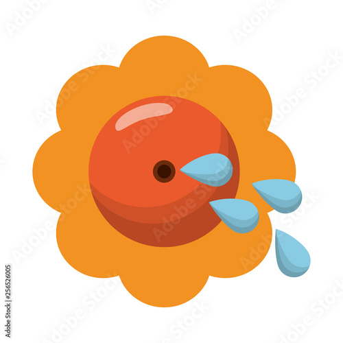 Joke flower with water shoot