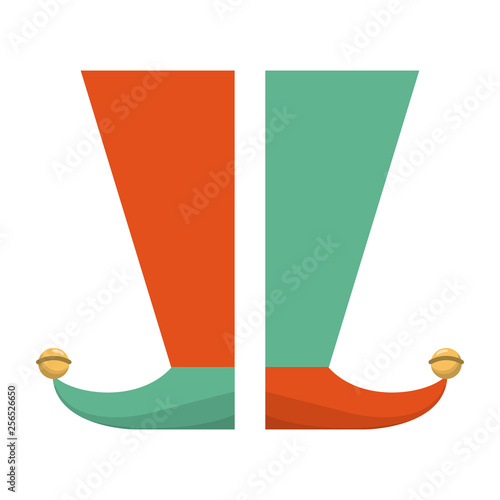 Jester boots cartoon isolated