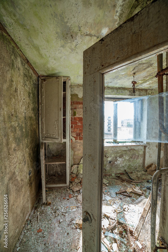 abandoned military buildings in city of Skrunda in Latvia © Martins Vanags