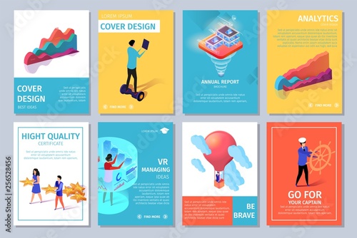 Bright Vertical Banners Set with Copy Space.