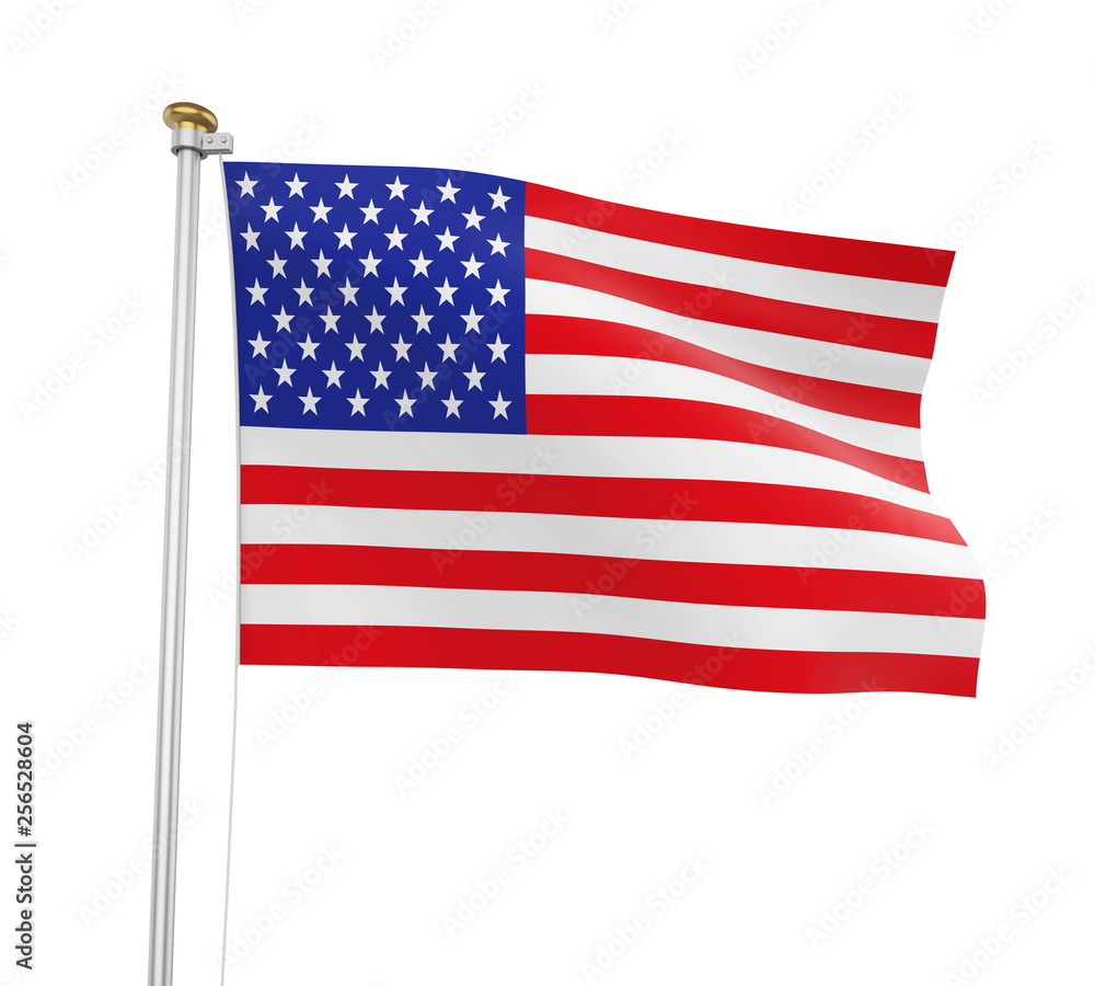 Fototapeta premium Flag of the United States Isolated