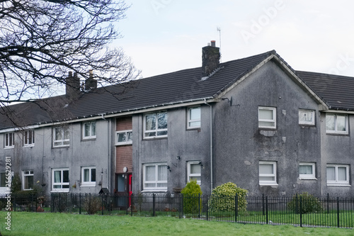 Poor council house for rent or for sale grey dark and dull