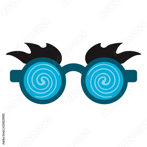 Glasses and eyes brows joke mask