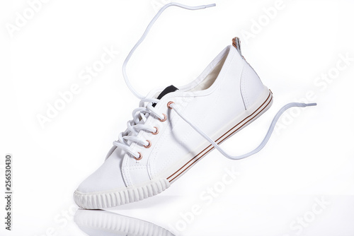 Women's sneakers on a white background.