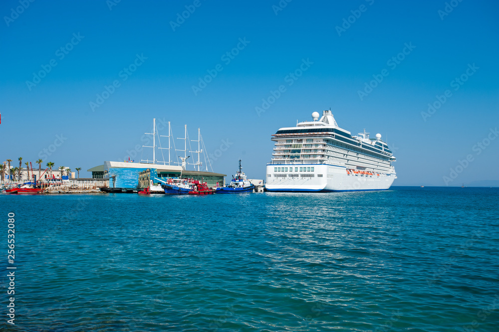 White cruise ship docked, cruise for all family, cruise ship White cruise ship docked, cruise for all family, cruise ship