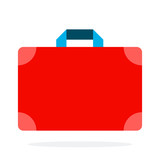 Traveler's First Aid Kit vector flat isolated