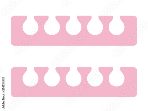 Sponges for manicure and pedicure vector flat isolated