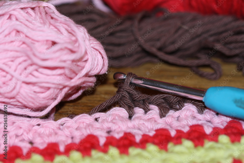 Hobby, häkeln, handarbeit, wolle, bunt Hobby, häkeln, handarbeit, wolle, bunt