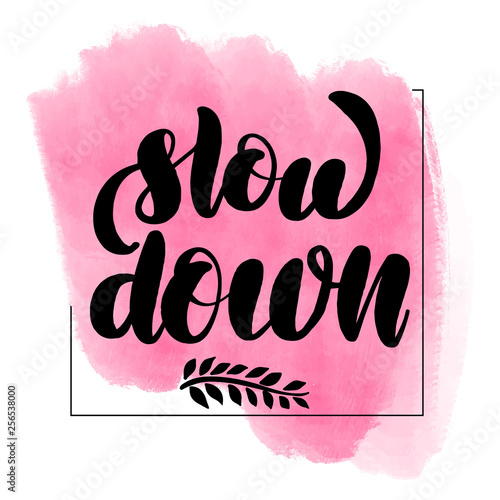  brush lettering slow down