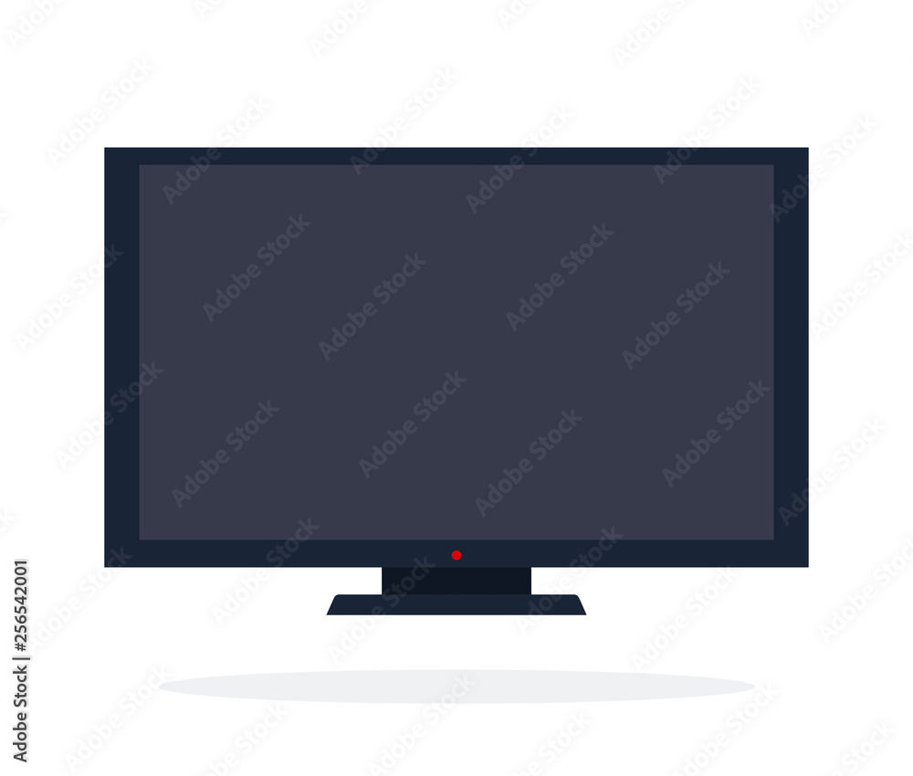 LCD panel vector flat isolated