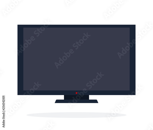 LCD panel vector flat isolated