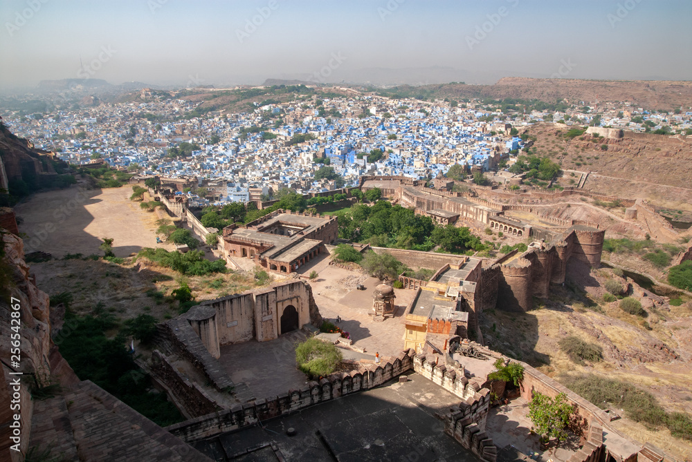 View on Jodhpur blue city in Rajasthan, India