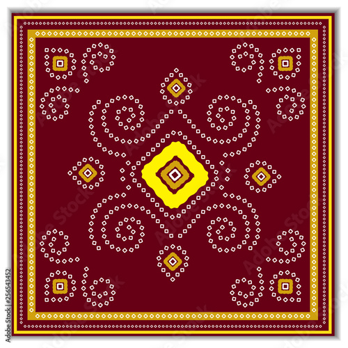 Tie & Dye Pattern square background