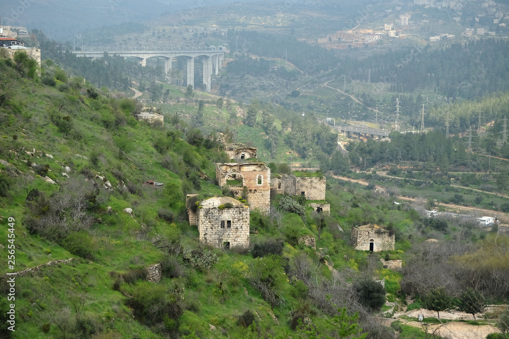 Abandoned Arab village of Lifta