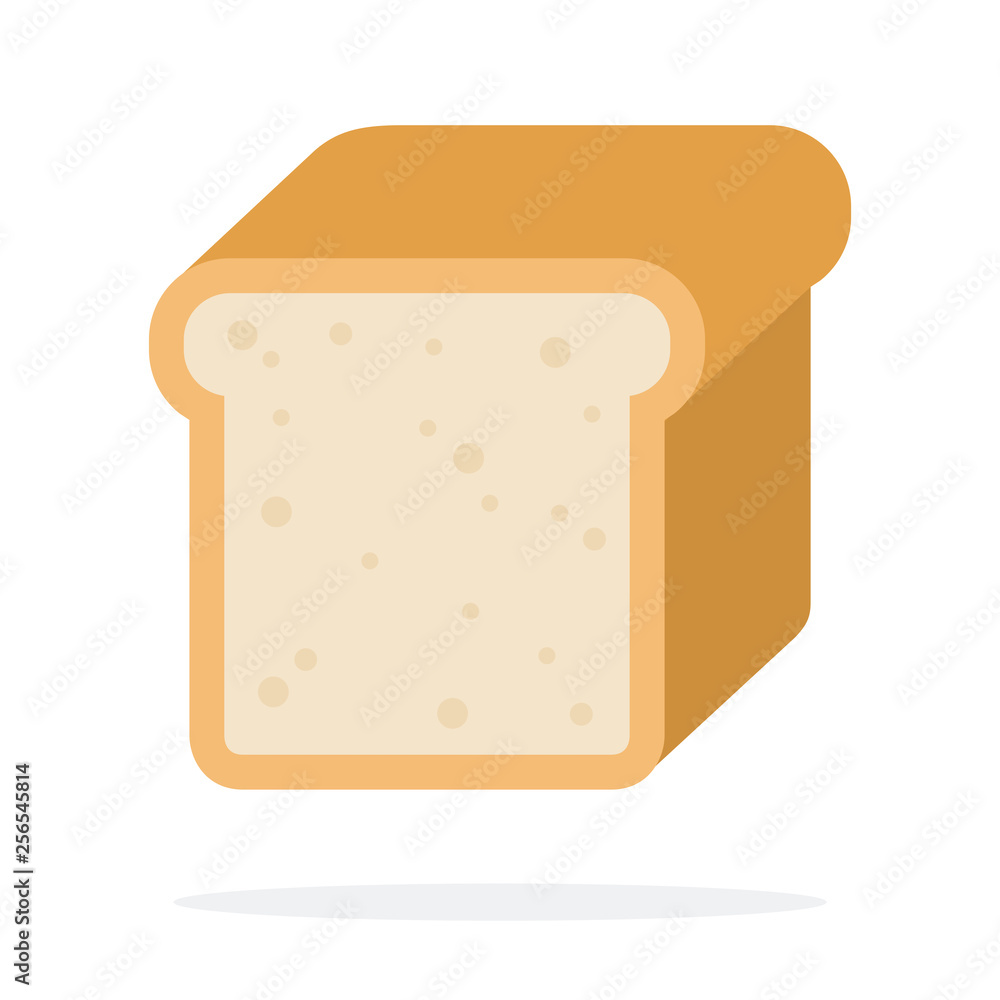Half of wheat bread in a section flat isolated Half of wheat bread in a section flat isolated