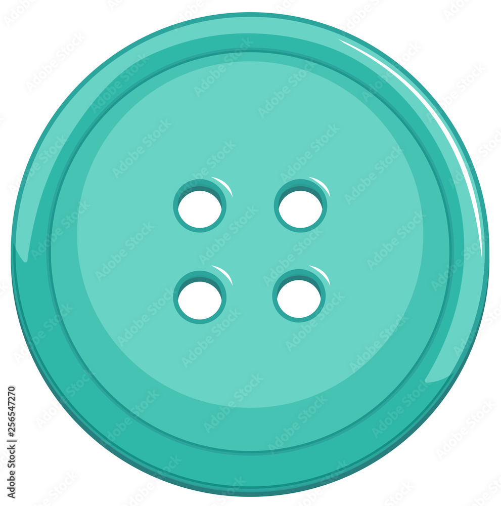 Isolated blue button on white background Isolated blue button on white background