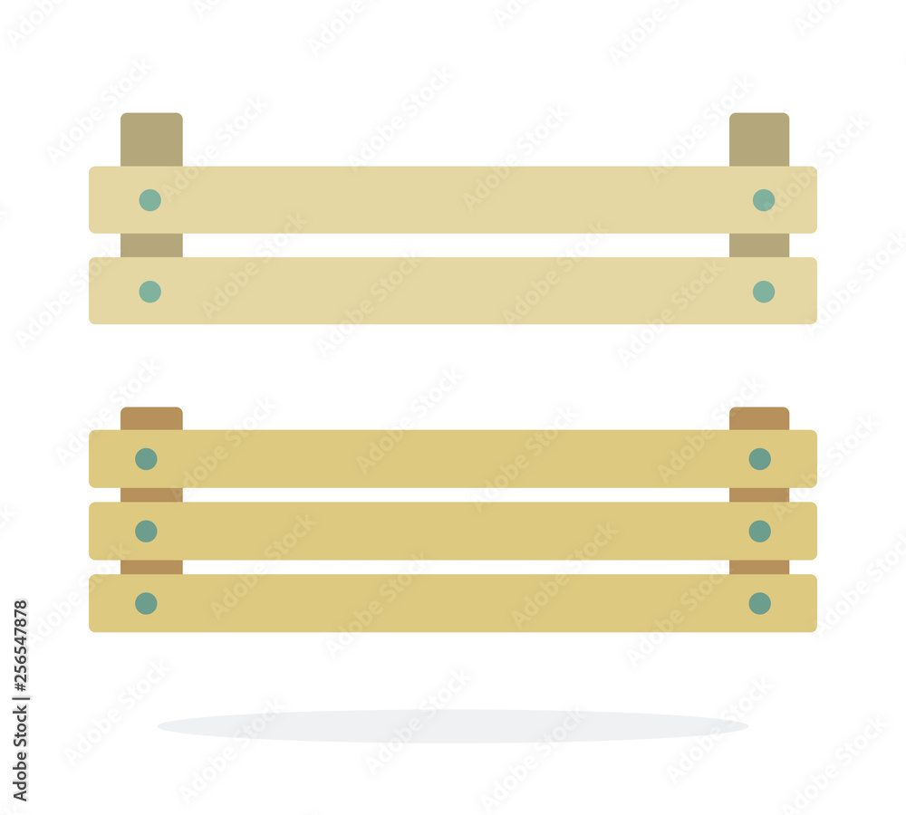 Wooden boxes for storing vegetables flat isolated Wooden boxes for storing vegetables flat isolated