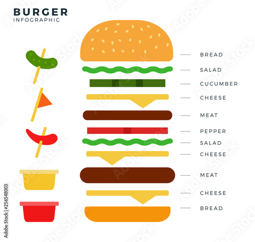 Burger Info-graphic