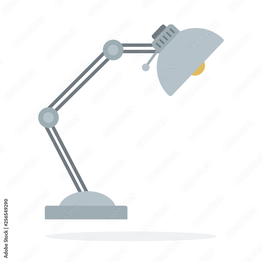 Table lamp vector flat isolated Table lamp vector flat isolated