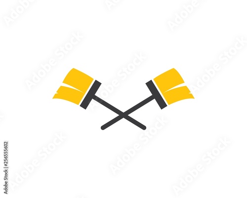 cleaning icon logo vector illustration