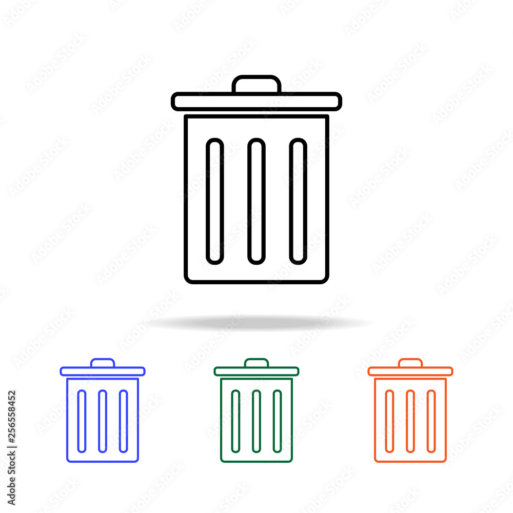 garbage can icon. Elements of simple web icon in multi color. Premium quality graphic design icon. Simple icon for websites, web design, mobile app, info graphics garbage can icon. Elements of simple web icon in multi color. Premium quality graphic design icon. Simple icon for websites, web design, mobile app, info graphics