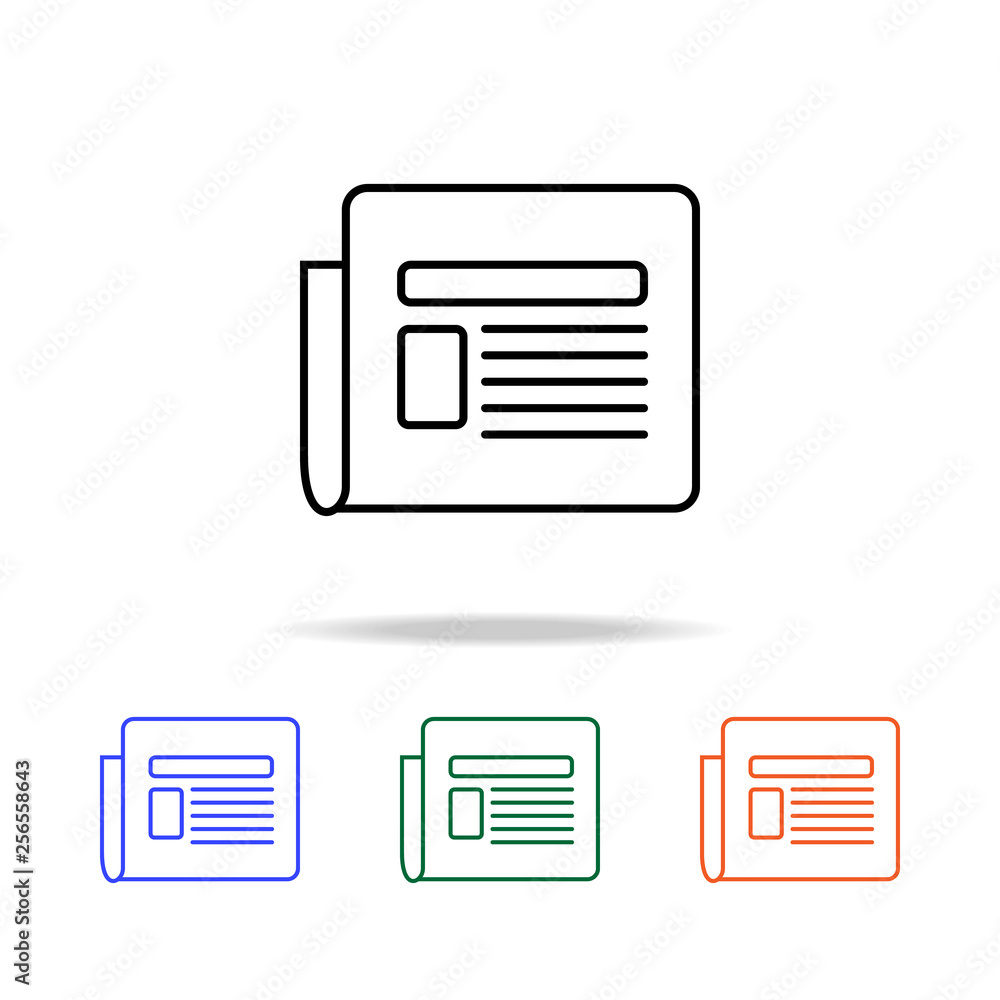 newspaper icon. Elements of simple web icon in multi color. Premium quality graphic design icon. Simple icon for websites, web design, mobile app, info graphics newspaper icon. Elements of simple web icon in multi color. Premium quality graphic design icon. Simple icon for websites, web design, mobile app, info graphics