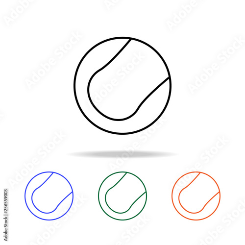 tennis ball icon. Elements of simple web icon in multi color. Premium quality graphic design icon. Simple icon for websites, web design, mobile app, info graphics