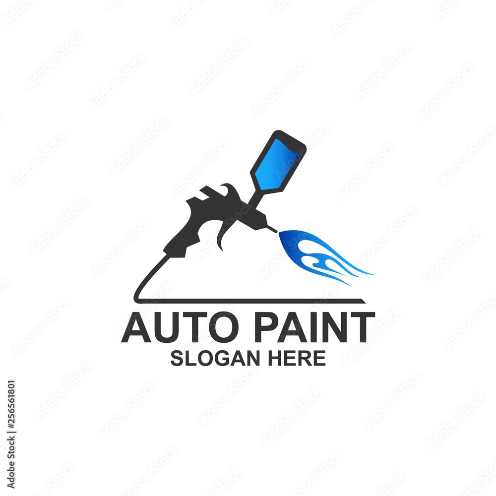 auto paint logo template