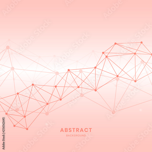Pink neural network illustration