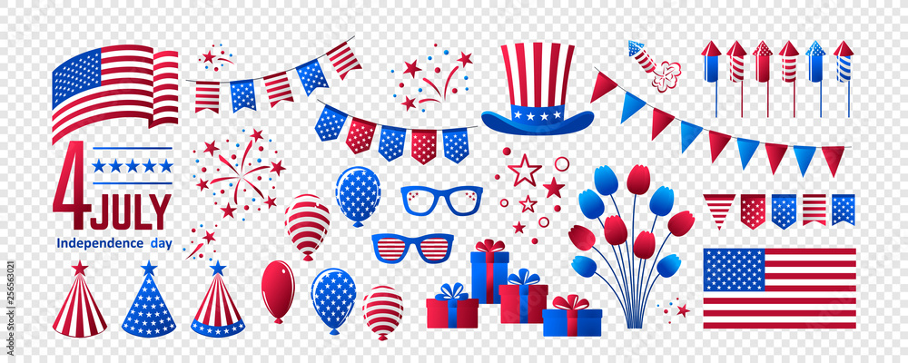 Fototapeta premium July 4 - Independence Day of the USA