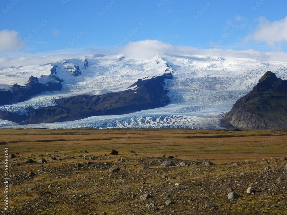Vatnajokull glacier in Southern Iceland, Skaftafell National Park