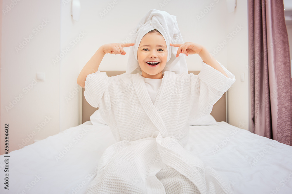 girl in bathrobe girl in bathrobe