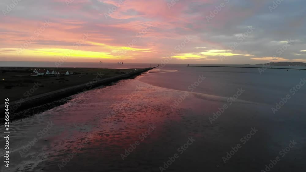 Sunrise above Bull Island in Dublin Ireland Sunrise above Bull Island in Dublin Ireland