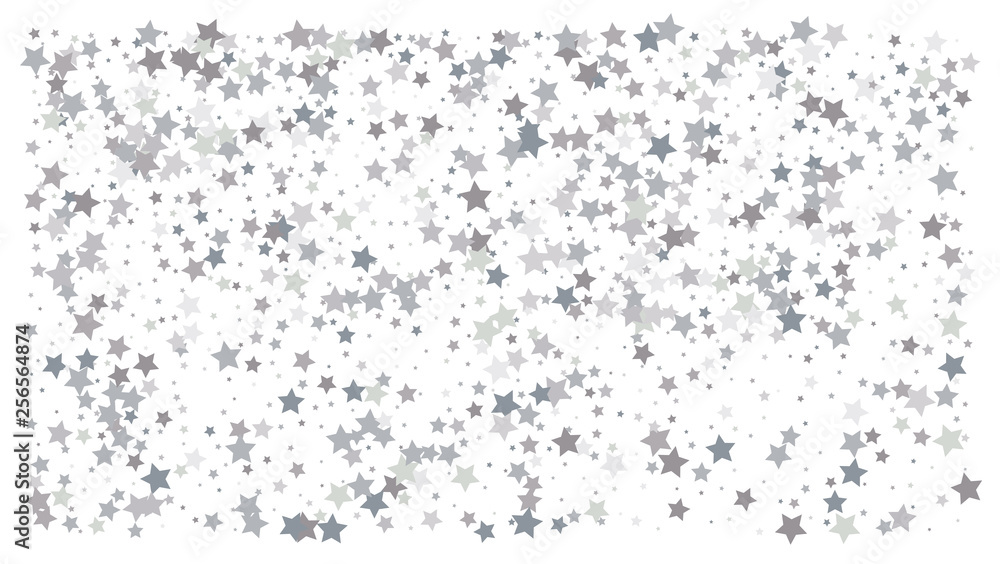 Silver stars. Confetti celebration Silver stars. Confetti celebration