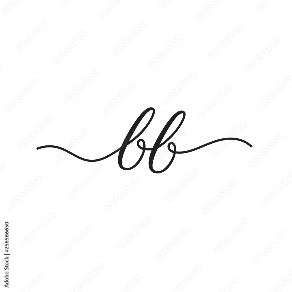 initials handwriting letters vector logo initials handwriting letters vector logo