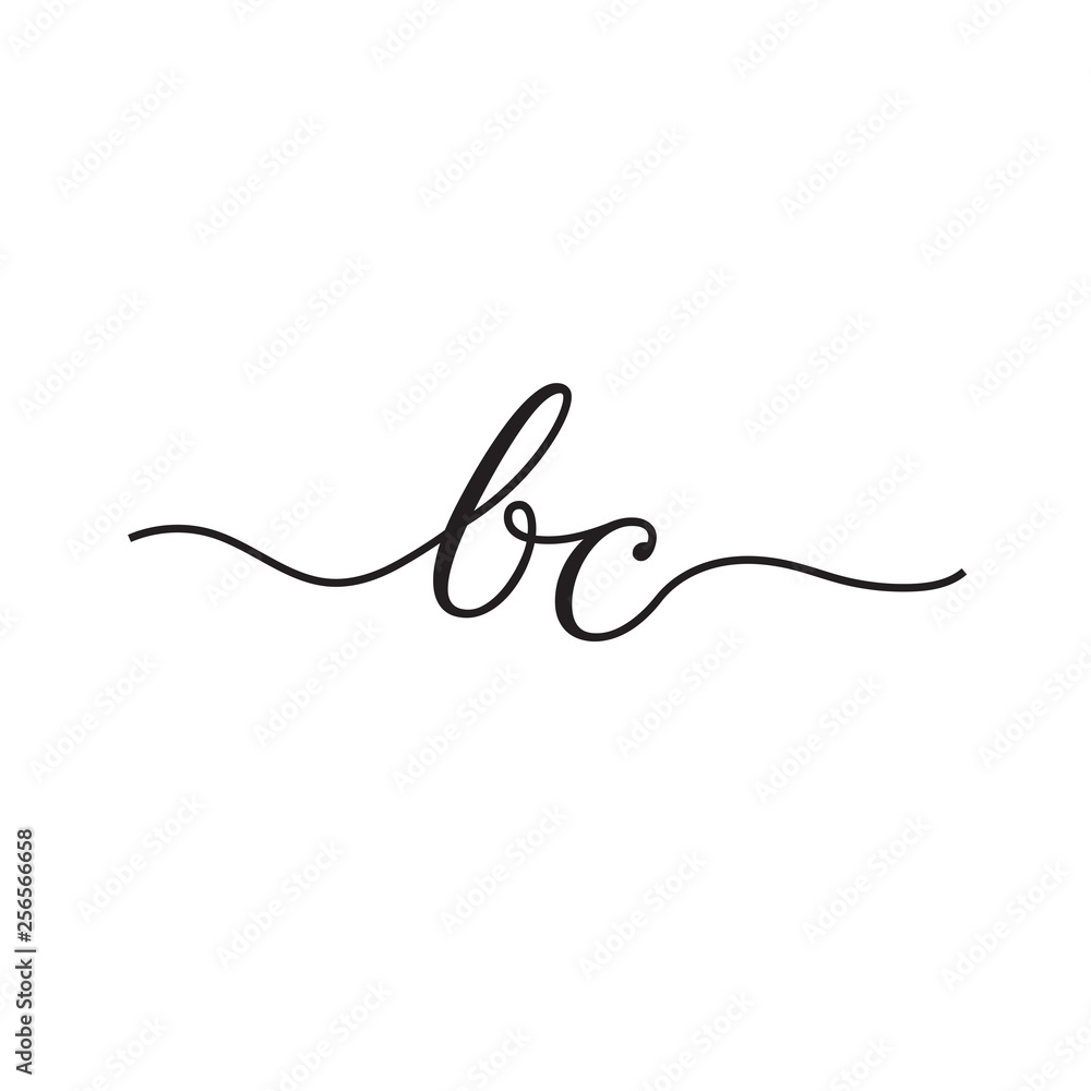 initials handwriting letters vector logo initials handwriting letters vector logo