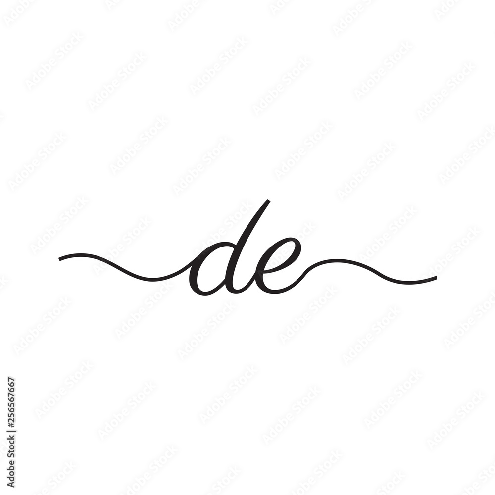 initials handwriting letters vector logo initials handwriting letters vector logo
