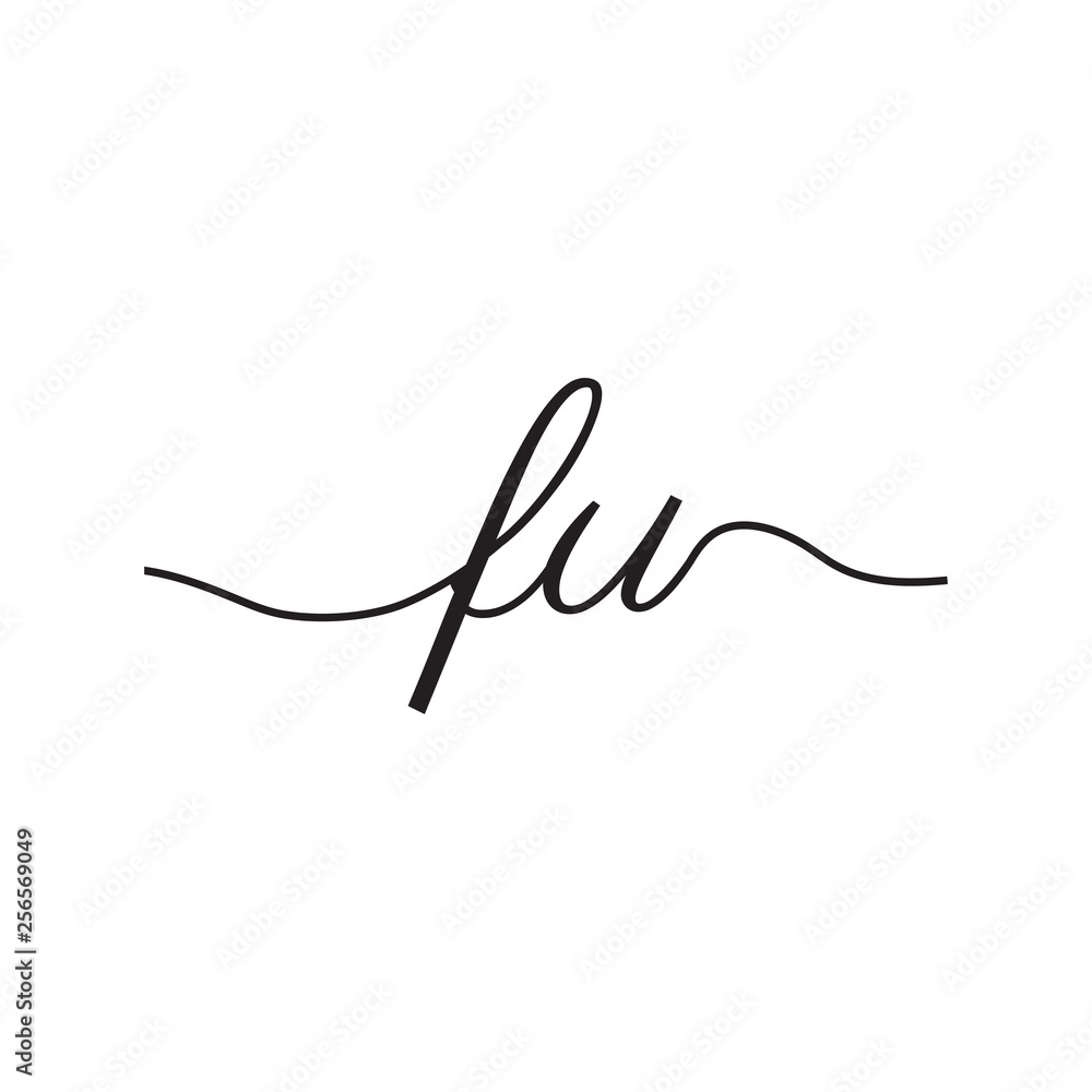 initials handwriting letters vector logo initials handwriting letters vector logo