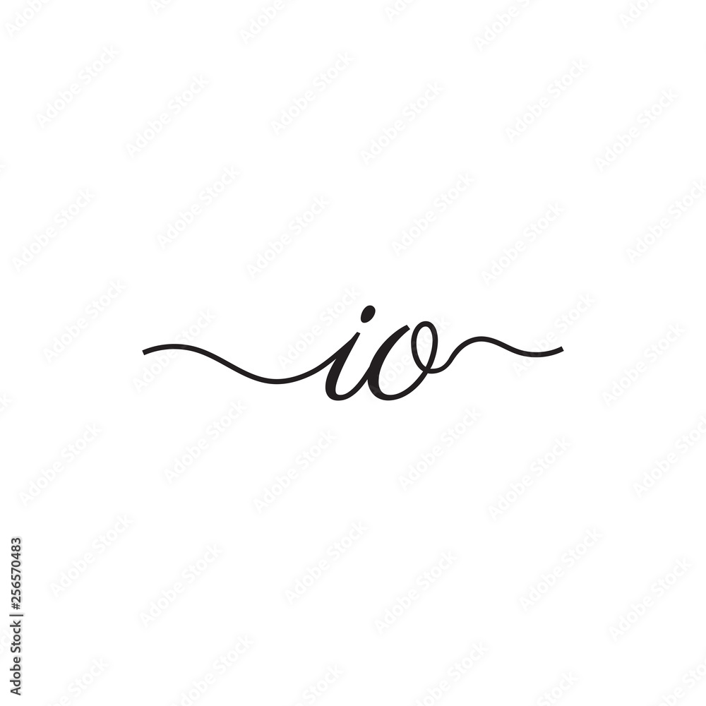 initials handwriting letters vector logo initials handwriting letters vector logo